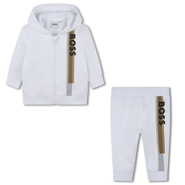 Set de pants para bebés BOSS blancos